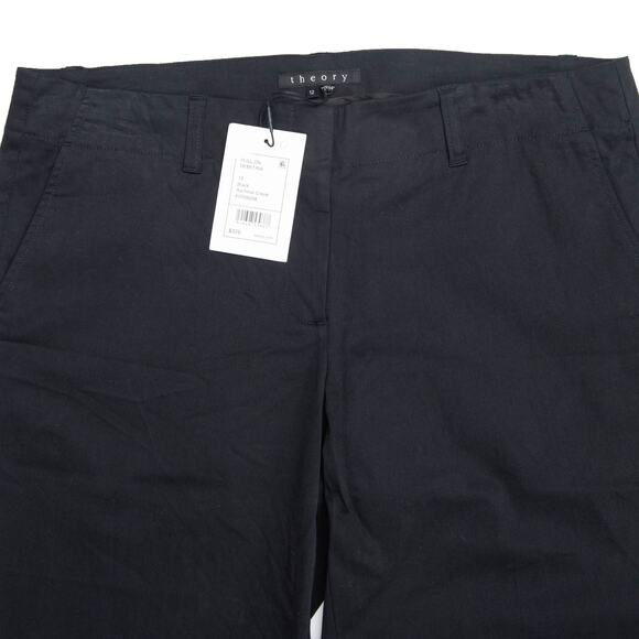 Theory Black Sugar Discreet Flare Pants Size 12 - Picture 4 of 11